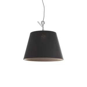 Artemide Tolomeo Paralume Outdoor Hook LED Lamp in Black Fabric