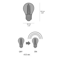 Vivida Bulbs Lampadina LED a Goccia E27 4W 4000K 430Lm Luce