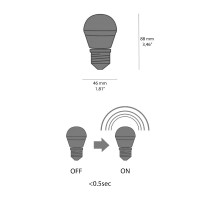 Vivida Bulbs Lampadina LED E27 8W 3000K 600Lm Luce Calda