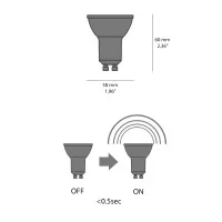 Vivida Bulbs Lampadina PAR16 LED GU10 5W 3000K 390Lm Luce Calda Vivida Bulbs Lampadina PAR16 LED GU10 5W 3000K 390Lm Luce Calda