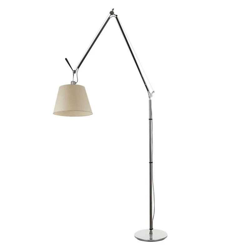 Artemide Tolomeo Mega Floor Dimmable LED Lamp in Parchment