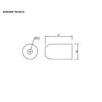 E14 cylindrical lamp holder with chrome finish code 0148 / CR