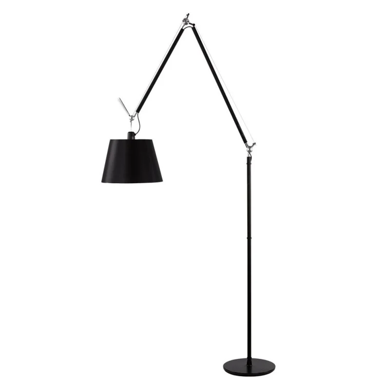 Artemide Tolomeo Mega Floor Dimmable LED Lamp in Black Fabric Artemide Tolomeo Mega Floor Dimmable LED Lamp in Black Fabric