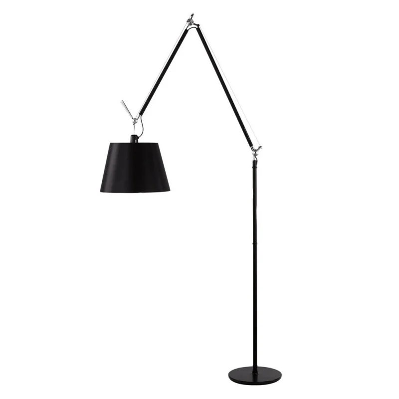 Artemide Tolomeo Mega Floor Dimmable LED Lamp in Black Fabric Artemide Tolomeo Mega Floor Dimmable LED Lamp in Black Fabric