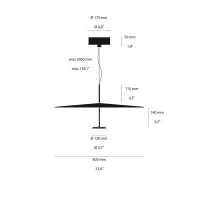 Lumina DOT 600 Lampada Termodinamica a LED Dimmerabile da