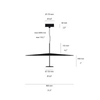 Lumina DOT 800 Thermodynamic LED Dimmable Suspension Lamp By