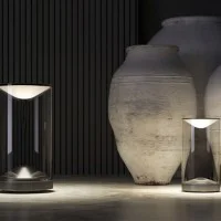 Lumina EVA Glass LED Dimmable Table Lamp By Foster+Partner