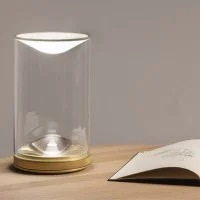 Lumina EVA Glass LED Dimmable Table Lamp By Foster+Partner
