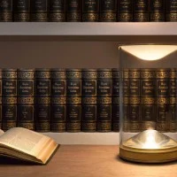 Lumina EVA Glass LED Dimmable Table Lamp By Foster+Partner