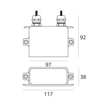 Iled Maxi Aqualed power supply 24W 630mA for LED Constant