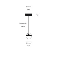 Lumina Limbus Spherical LED Dimmable Suspension Lamp By