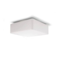 EXENIA Ladrillo Plafoniera LED 9W IP44 Soffitto Parete Vetro