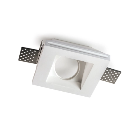 Lampo Faretto Inclinato Quadrato GU10 Da Incasso a Soffitto In