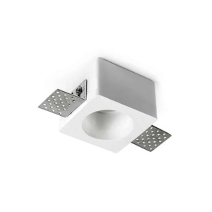 Lampo Spotlight H55 GU10 Recessed in Square Plaster Ceiling For