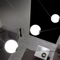 Lumina Perla Lampada Sferica in Vetro da Sospensione Regolabile