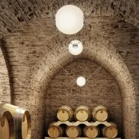 Lumina Perla Lampada Sferica in Vetro da Sospensione Regolabile