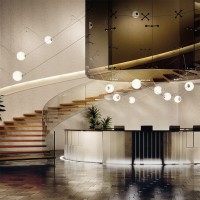 Lumina Perla Lampada Sferica in Vetro da Sospensione Regolabile