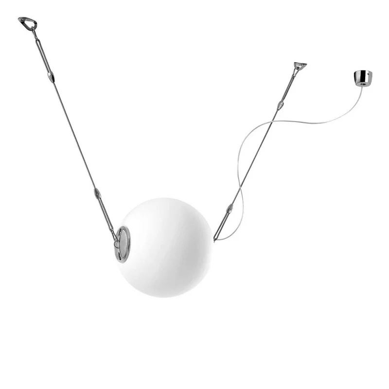 Lumina Perla Adjustable Spherical Glass Suspension Lamp By Lumina Perla Adjustable Spherical Glass Suspension Lamp By