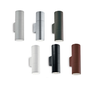 Ideal Lux GUN AP2 Small Lampada GU10 Cilindro IP44 Tondo Da