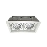 iGuzzini Deep Frame Minimal Bianco faro da incasso doppio 2x75W iGuzzini Deep Frame Minimal Bianco faro da incasso doppio 2x75W