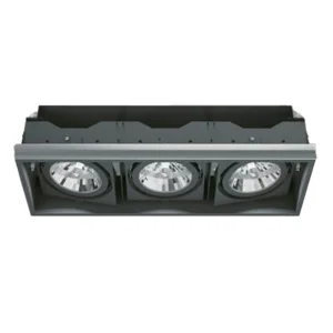 iGuzzini Deep Frame Minimal Black 3x75W E27 PAR30