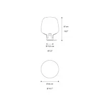 Lodes FLAR Table and Floor Dimmable Lamp in Glass By Patrick