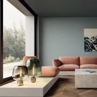 Lodes FLAR Table and Floor Dimmable Lamp in Glass By Patrick
