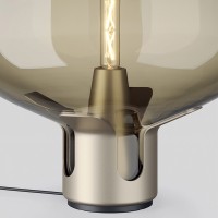 Lodes FLAR Table and Floor Dimmable Lamp in Glass By Patrick