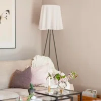 Flos Rosy Angelis Floor Lamp with fabric diffuser by Philippe