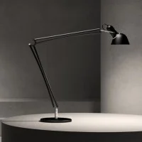 Lumina Naomi LED Table Lamp with Movable Arms Black Soft-Touch