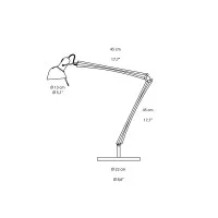 Lumina Naomi LED Table Lamp with Movable Arms Black Soft-Touch