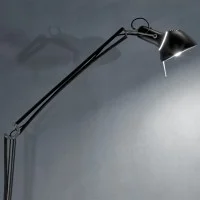 Lumina Naomi LED Floor Lamp with Movable Arms Black Soft-Touch
