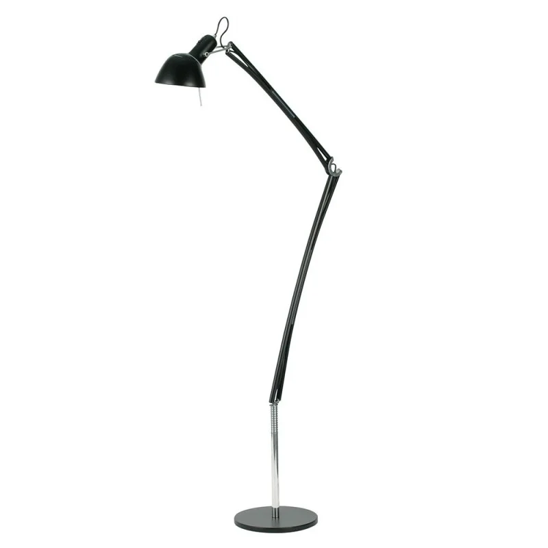 Lumina Naomi Lampada LED da Terra a Bracci Mobili Nero Lumina Naomi Lampada LED da Terra a Bracci Mobili Nero