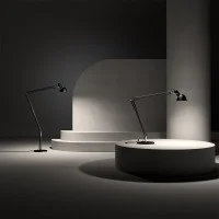 Lumina Naomi Lampada LED da Terra a Bracci Mobili Alluminio By