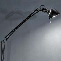 Lumina Naomi Lampada LED da Terra a Bracci Mobili Alluminio By