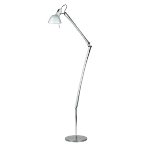 Lumina Naomi Lampada LED da Terra a Bracci Mobili Alluminio By