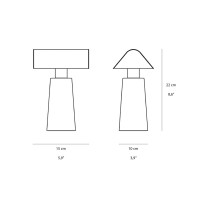 &Tradition Caret MF1 Wireless Table Lamp with Rechargeable