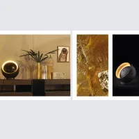 Oluce Eva Spherical LED Adjustable Table Lamp for Indoor By