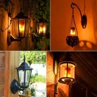 Lampadina LED 5W E27 Effetto Fiamma movimento Fuoco Flame Bulb