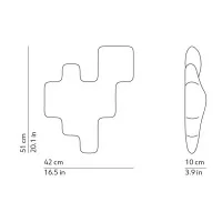 Kundalini Pixel Applique Lampada da Parete o soffitto per LED