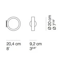 Cini & Nils Assolo LED Wall or Ceiling Lamp Dimmable supplied