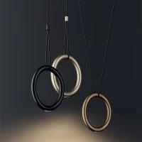 Lodes IVY V Ring Double Cable LED Dimmable Suspension Lamp By