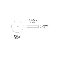 Lodes Rosoni Centrali da Soffitto per Lampade a Sospensione IVY