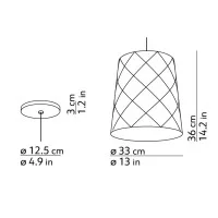 Kundalini New York 33 Suspension Ceiling Lamp LED White