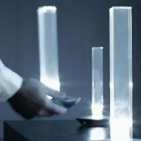 Oluce Cand-Led Lampada a Batteria Ricaricabile da Tavolo By