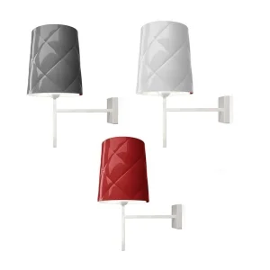 Kundalini New York Applique Lampada da Parete LED E27 Abat Jour