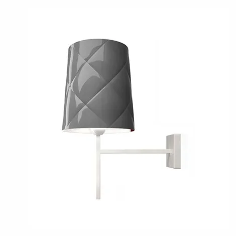 Kundalini New York Applique Lampada da Parete LED E27 Abat Jour