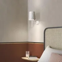Kundalini New York Applique Lampada da Parete LED E27 Abat Jour