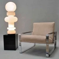 Fontana Arte Re Lampada da Tavolo LED Dimmerabile In Vetro