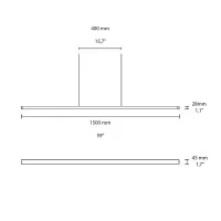 Flos Super Line PRO Down Lampada LED da Sospensione a Luce